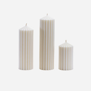 Small Marlow Pillar Candle (White)