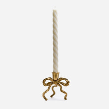 Load image into Gallery viewer, (Pre Order) Brass Bow Candle Holder - Arriving Late May
