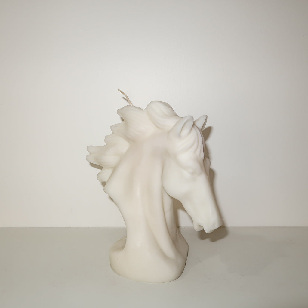 Horse Candle (White)
