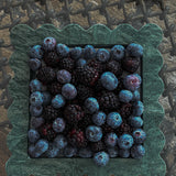 Square Scalloped Stone Tray (India Green)