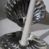 Silver Clam Candle Holder - 4 Pack (Wholesale Bundle)