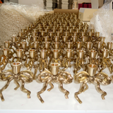 Brass Bow Candle Holder - 6 Pack (Wholesale Bundle)