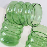 Squiggle Glass (Green)