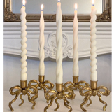 Brass Bow Candle Holder - 6 Pack (Wholesale Bundle)
