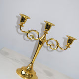 3 Head Gold Candelabra
