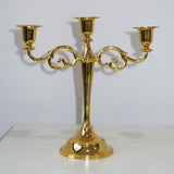 3 Head Gold Candelabra
