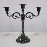 3 Head Black Candelabra