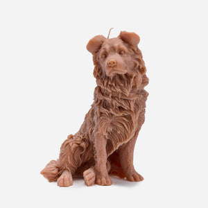 Border Collie Candle (Brown)
