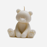 Teddy Bear Candle (White)