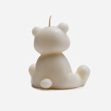 Teddy Bear Candle (White)