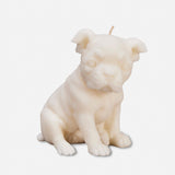 Boston Terrier Candle (White)