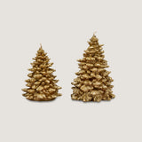 Small Noel Christmas Tree Candle (Gold)