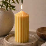 Marlow Beeswax Pillar Candle