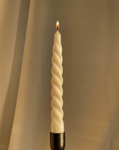 La La twirl candlestick (set of 2 - Sage)