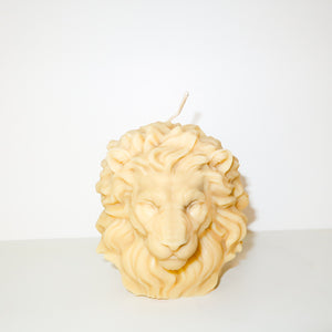 Lion Candle (White)