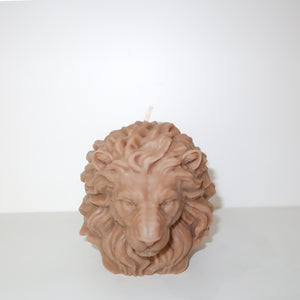 Lion Candle (White)