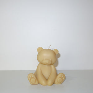 Teddy Bear Candle (White)