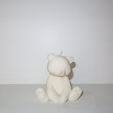 Teddy Bear Candle (White)