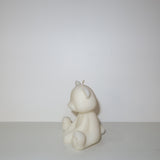 Teddy Bear Candle (White)