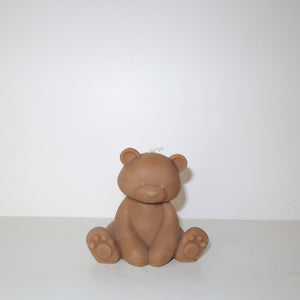Teddy Bear Candle (Brown)