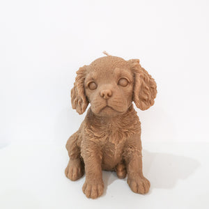 Cavalier King Charles Spaniel Candle (Brown)