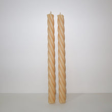 Load image into Gallery viewer, Harlow roped candlestick (set of 2 - Ivory)
