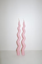 Load image into Gallery viewer, Squiggle Candle (Set of 2 - Ivory)
