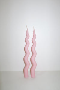 Squiggle Candle (Set of 2 - Ivory)