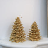 Large Noel Christmas Tree Candle (Gold)