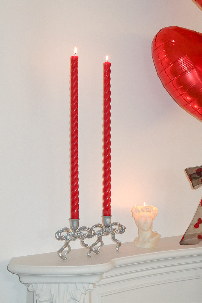 XL Harlow candlestick (set of 2 - red)