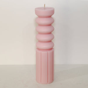 Natalie Sculpture Candle (Pink)