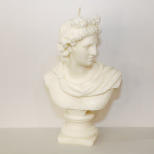 Apollo Bust Candle