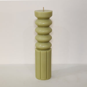 Natalie Sculpture Candle (White)