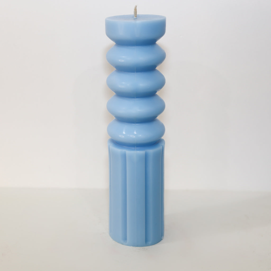Natalie Sculpture Candle (Blue)