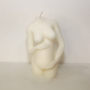 Pregnant Lady Candle (Blue)