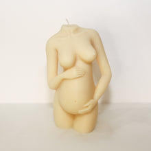 Load image into Gallery viewer, Pregnant Lady Candle (White)
