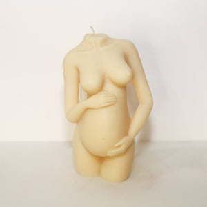 Pregnant Lady Candle (Pink)