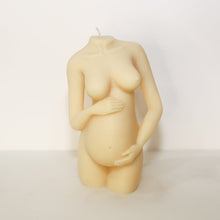 Load image into Gallery viewer, Pregnant Lady Candle (Ivory)
