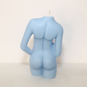 Pregnant Lady Candle (Blue)