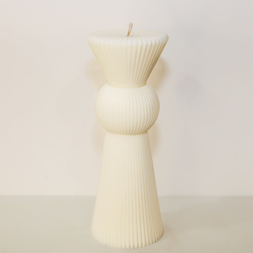 Small Dominique Pillar -19.5cm (White)
