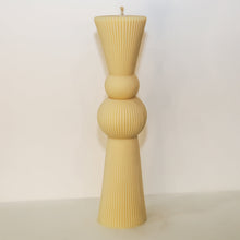 Load image into Gallery viewer, Dominique ridge taper candle - 27cm (Tan)
