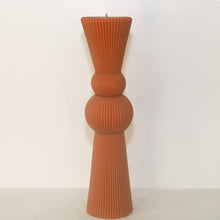 Load image into Gallery viewer, Dominique ridge taper candle - 27cm (Sage)
