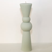 Load image into Gallery viewer, Dominique ridge taper candle - 27cm (White)
