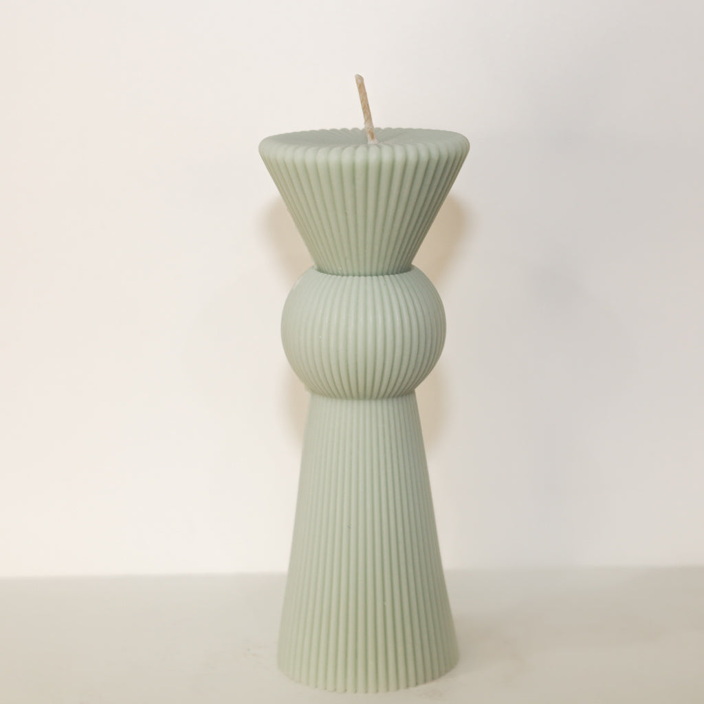 Small Dominique Pillar -19.5cm (Sage)