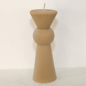 Small Dominique Pillar -19.5cm (Ivory)