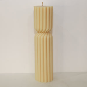 Large Twisted Marlow Pillar - (White)