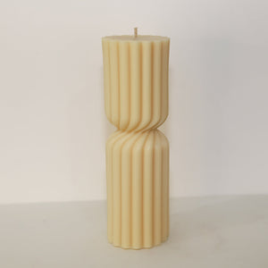 Medium Twisted Marlow Pillar - (Ivory)