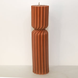 Large Twisted Marlow Pillar - (Tan)