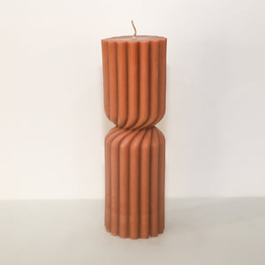 Medium Twisted Marlow Pillar - (Terracotta)