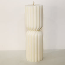 Load image into Gallery viewer, Medium Twisted Marlow Pillar - (Ivory)
